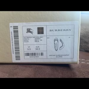 Burberry Flats.  Worn one or twice.